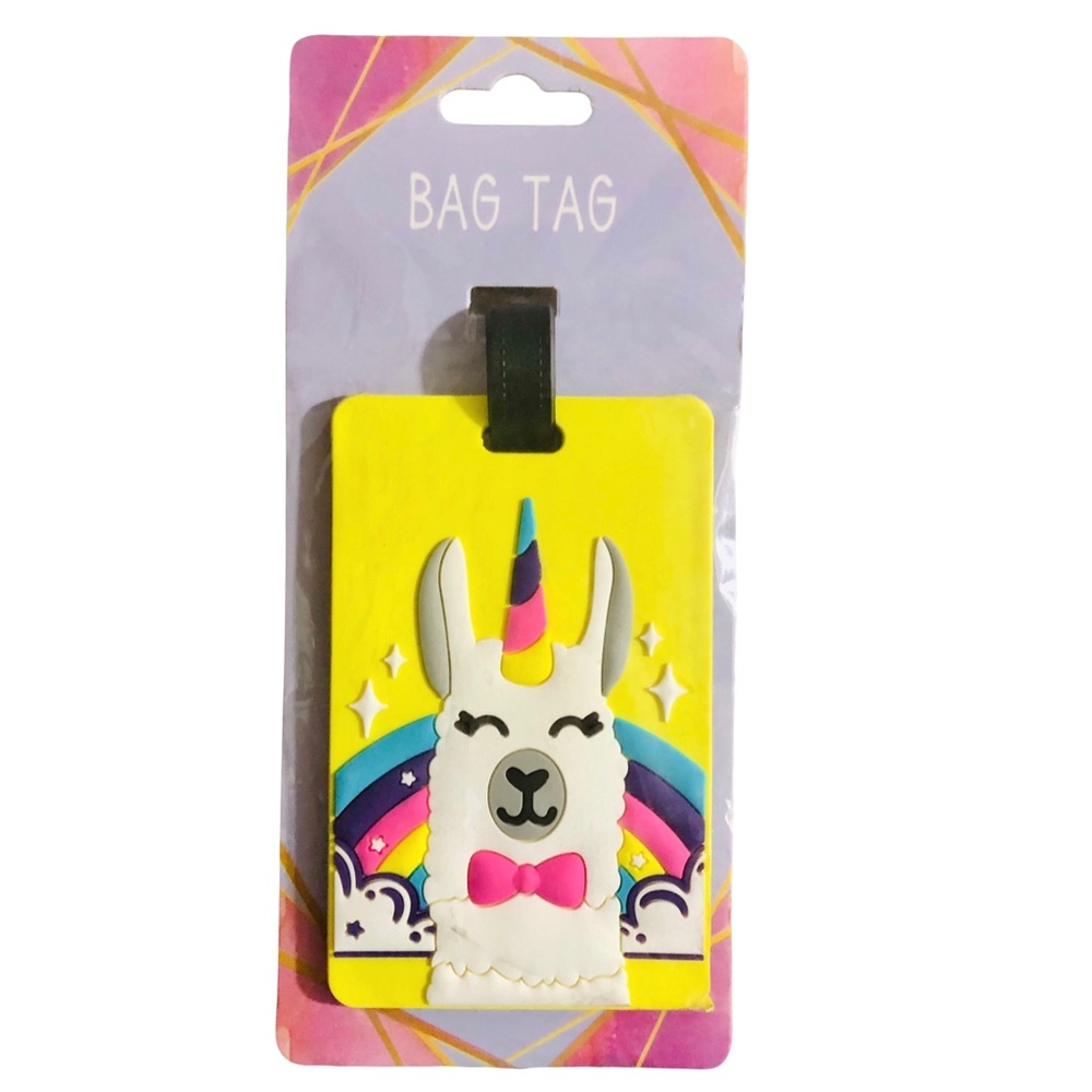 Unicorn Llama Bag Tag - 3D Backpack Luggage Tag